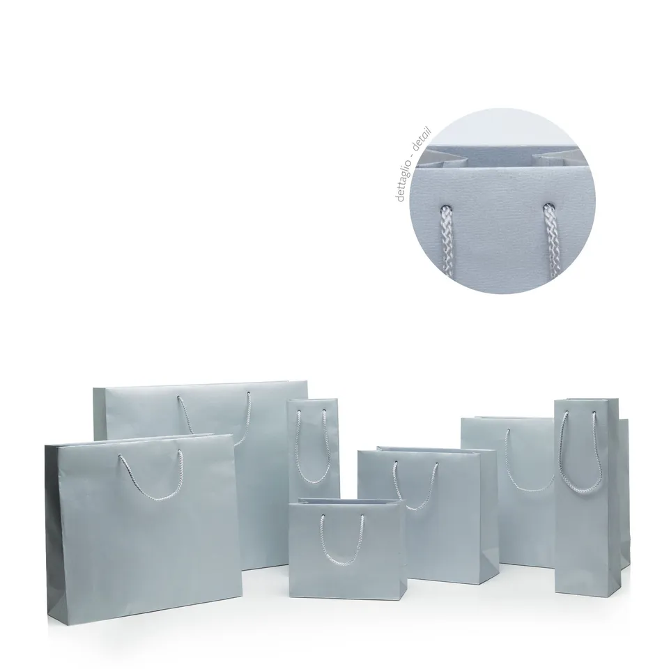 GPS Bags Vino Mod. 80 Silver shopper vino manici acrilico
