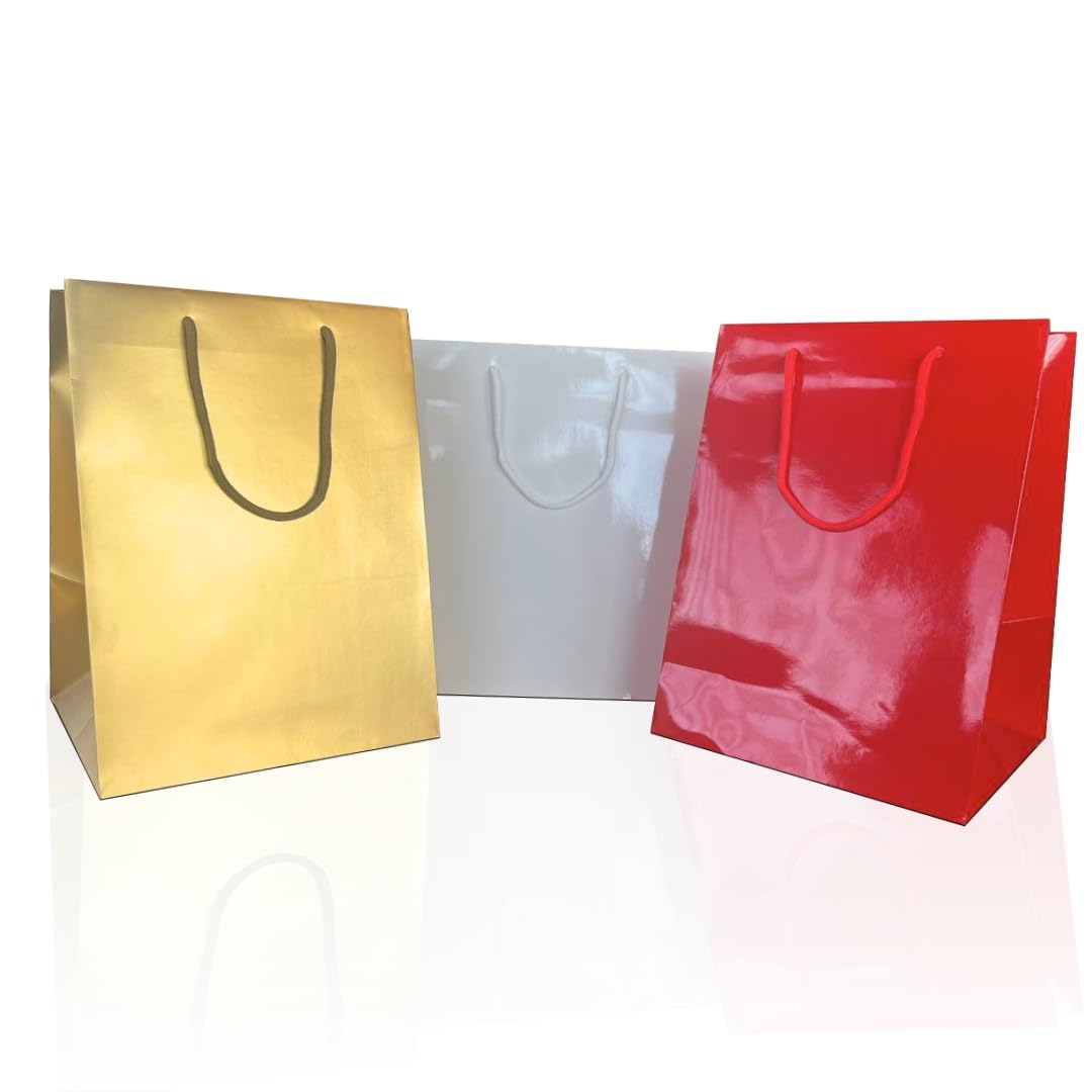 Ecocart Porta Box Shopper Carta 33x24x33 Bianca 10pz Torte Vino
