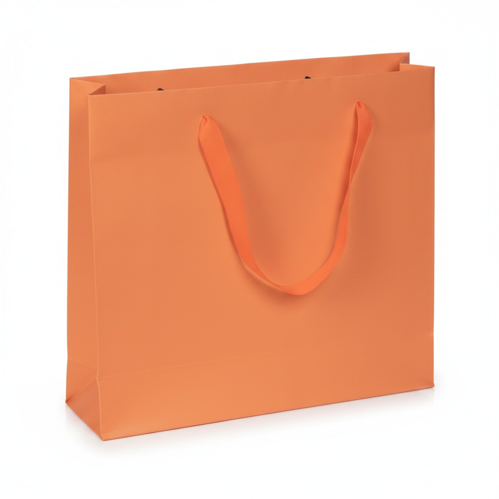 Sicily Bags Londra shopper kraft bianco 170g manici fettuccia