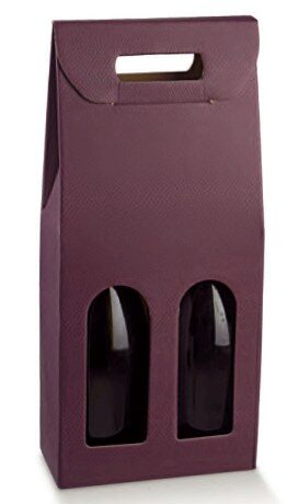 Sicily Bags Linea Enoteca Scatola 2 Bottiglie 30 pz 18x9x38,5 cm