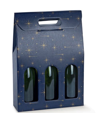 Sicily Bags Enoteca Scatola 3 Bottiglie regalo 30 pz cartone