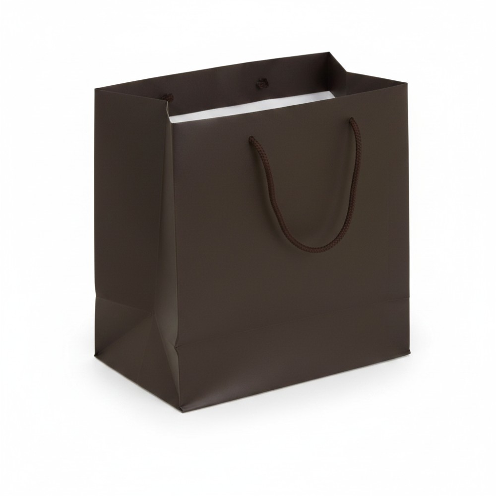 Sicily Bags Pechino shopper carta kraft 26x25x32 100 pezzi manici cotone