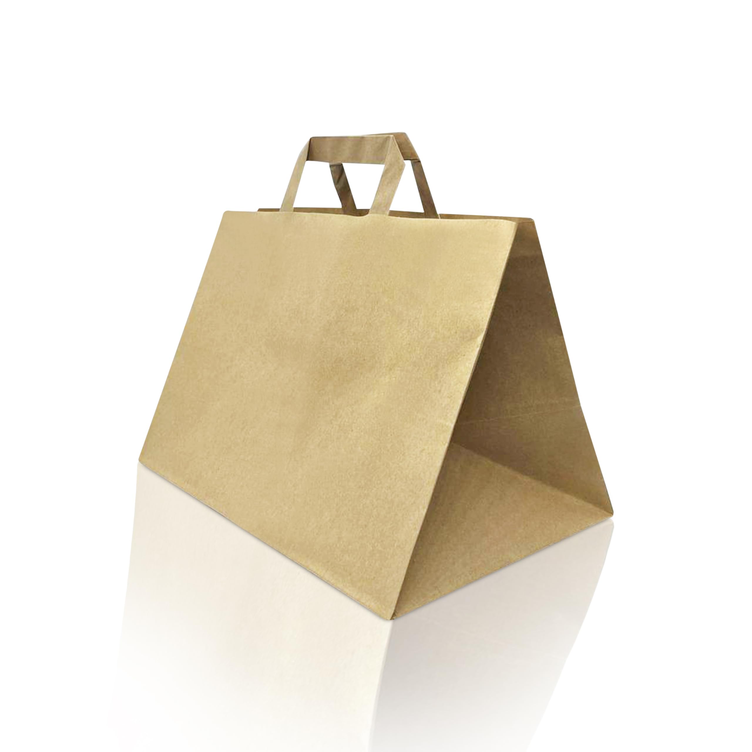 Ecocart Take Away 32+20x22 shopper bianca 50 pezzi