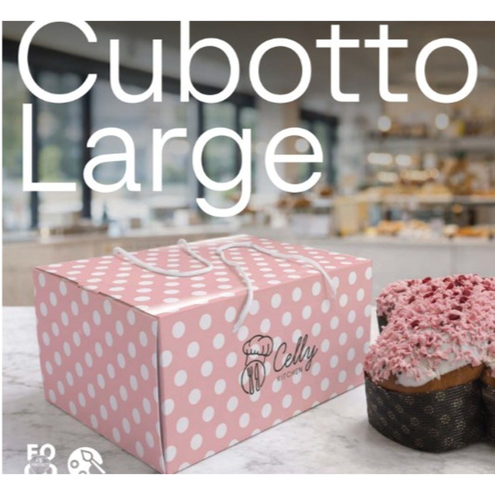 Sicily Bags Cubotto Large scatola pasticceria 25x32x15 50 pezzi