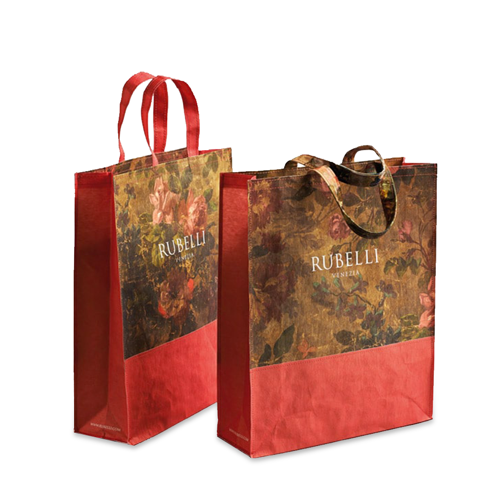 GPS Bags Riutilizzabile Cucita Carta shopper cucita cotone